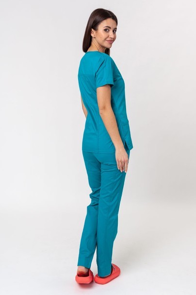 Women’s Cherokee Core Stretch Mid Rise scrub trousers teal blue-6