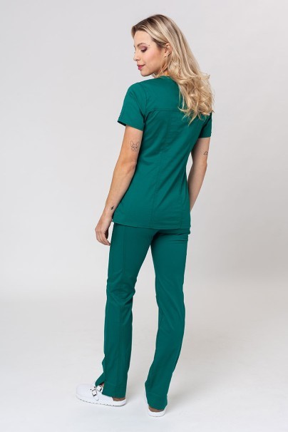 Women's Cherokee Core Stretch scrubs set (Core top, Mid Rise trousers) hunter green-1