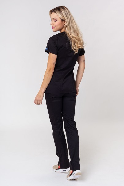Women's Cherokee Core Stretch scrubs set (Core top, Mid Rise trousers) black-2