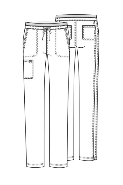 Women's Cherokee Revolution scrubs set (Soft top, Cargo trousers) white-16