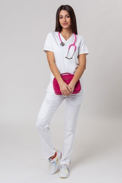 Women's Cherokee Revolution scrubs set (Soft top, Cargo trousers) white-1