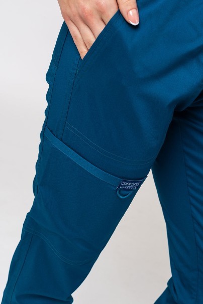 Women's Cherokee Revolution scrubs set (Soft top, Cargo trousers) caribbean blue-12