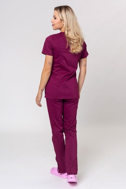 Women’s Cherokee Revolution scrub cargo trousers wine-7