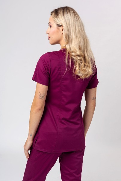 Women's Cherokee Revolution scrubs set (Soft top, Cargo trousers) wine-4