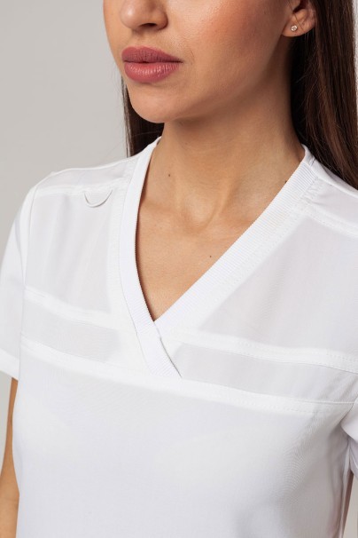 Women's Dickies Balance scrubs set (V-neck top, Mid Rise trousers) white-5