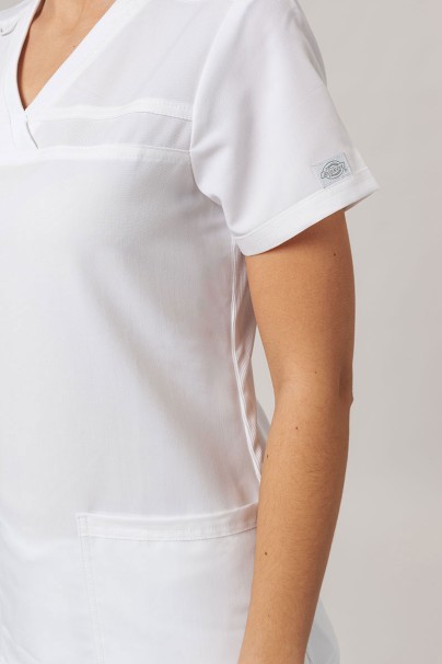 Women's Dickies Balance scrubs set (V-neck top, Mid Rise trousers) white-6