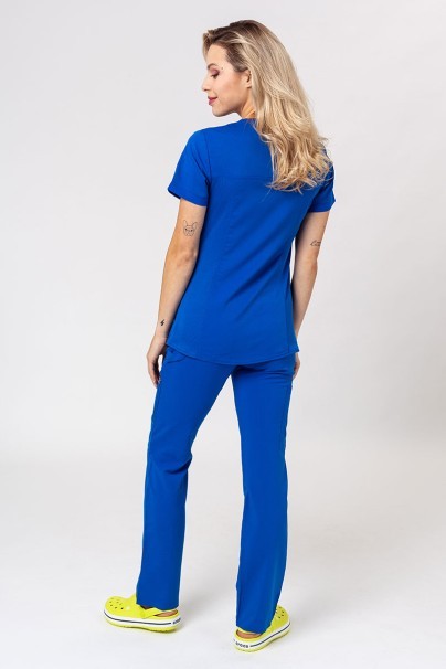 Women's Dickies Balance scrubs set (V-neck top, Mid Rise trousers) royal blue-1