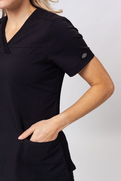 Women's Dickies Balance scrubs set (V-neck top, Mid Rise trousers) black-4