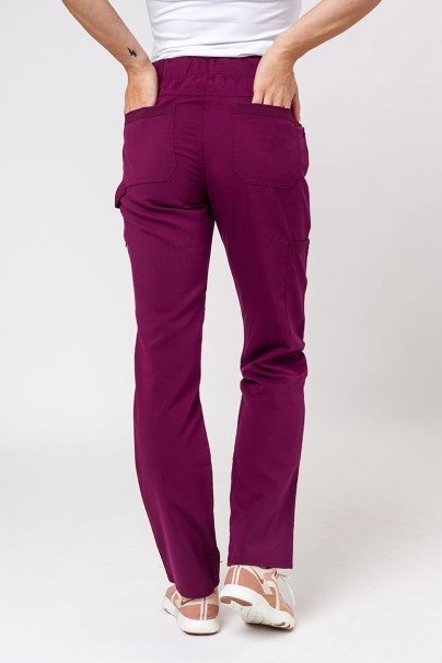 Women's Dickies Balance scrubs set (V-neck top, Mid Rise trousers) wine-8