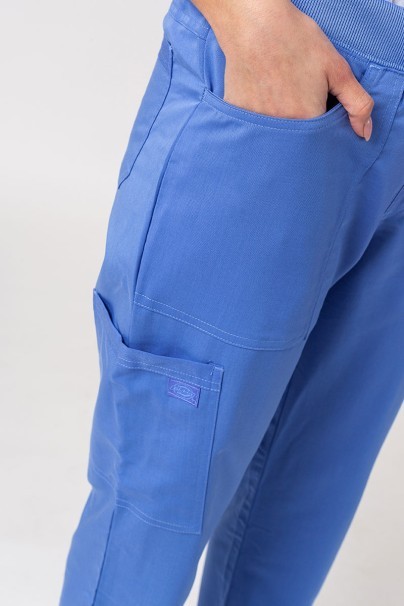 Women's Dickies Balance scrubs set (V-neck top, Mid Rise trousers) ceil blue-13