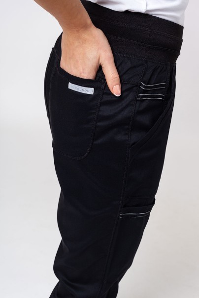Women's Cherokee Revolution scrubs set (Active top, Jogger trousers) black-12