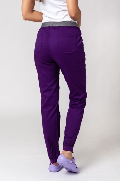 Women's Maevn Matrix Semi-jogger scrub trousers eggplant-1