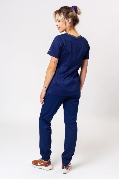 Women’s Maevn Matrix Contrast scrub top navy-7