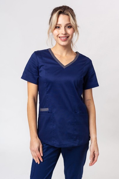 Women's Maevn Matrix Contrast scrubs set navy-2