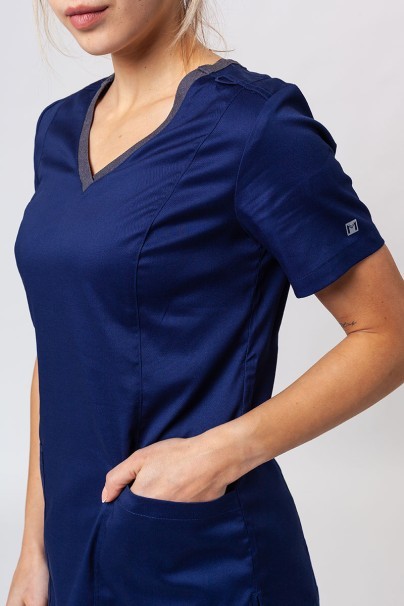 Women's Maevn Matrix Contrast scrubs set navy-4