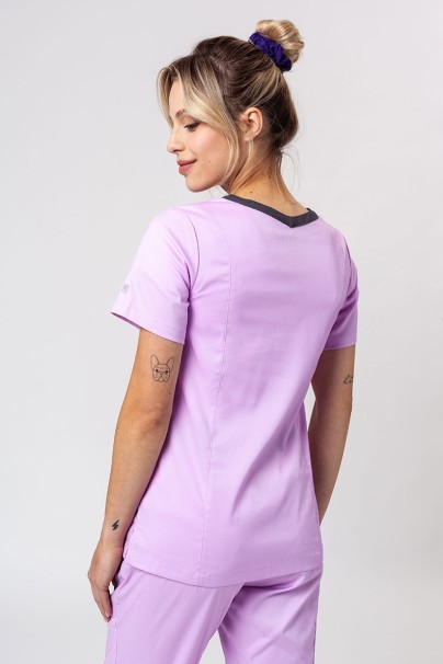 Women’s Maevn Matrix Contrast scrub top lavender-1