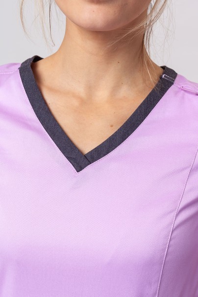 Women's Maevn Matrix Contrast scrubs set lavender-4