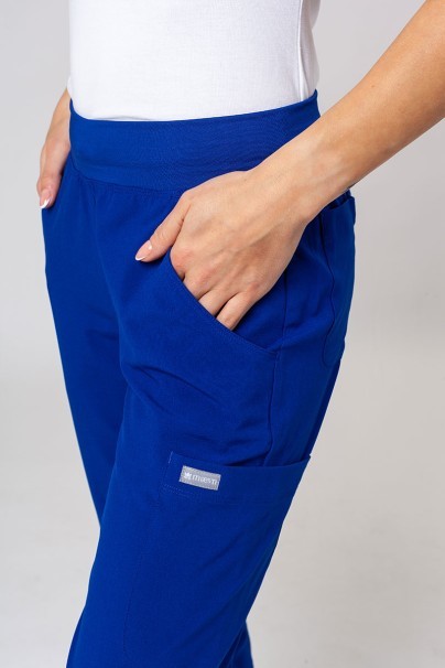 Women's Maevn Momentum scrubs set (Asymetric top, Jogger trousers) galaxy blue-10