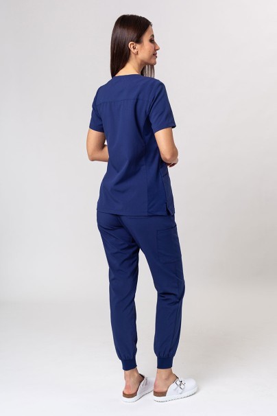 Women's Maevn Momentum scrubs set (Asymetric top, Jogger trousers) true navy-2