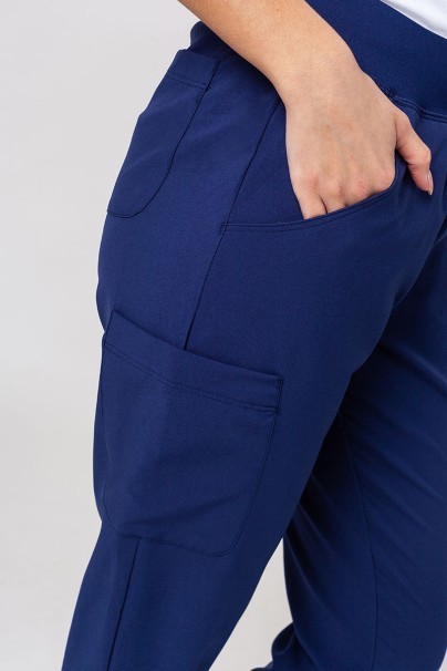 Women's Maevn Momentum scrubs set (Asymetric top, Jogger trousers) true navy-11