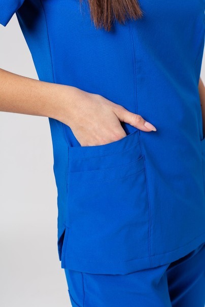 Women's Maevn Momentum scrubs set (Asymetric top, Jogger trousers) royal blue-6