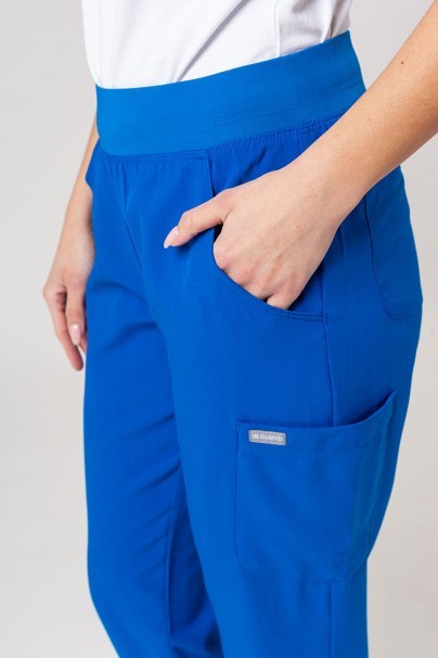 Women's Maevn Momentum scrubs set (Asymetric top, Jogger trousers) royal blue-12