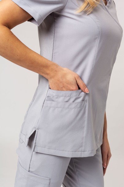 Women's Maevn Momentum scrubs set (Asymetric top, Jogger trousers) quiet grey-6