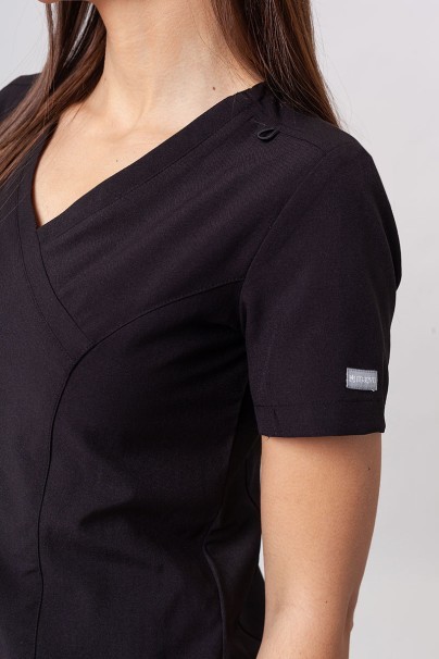 Women's Maevn Momentum scrubs set (Asymetric top, Jogger trousers) black-5