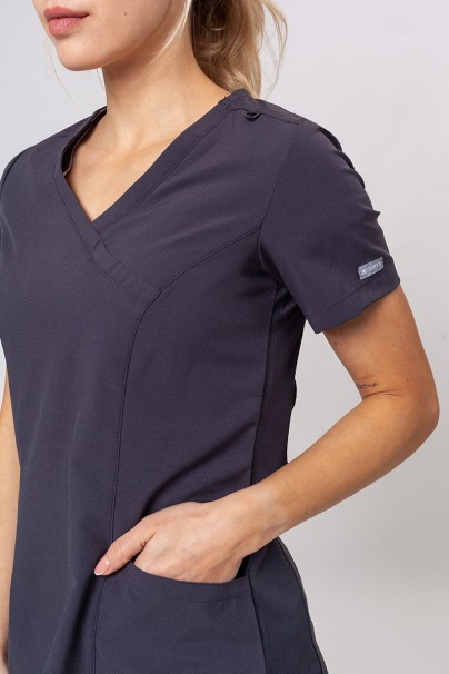 Women's Maevn Momentum scrubs set (Asymetric top, Jogger trousers) pewter-6