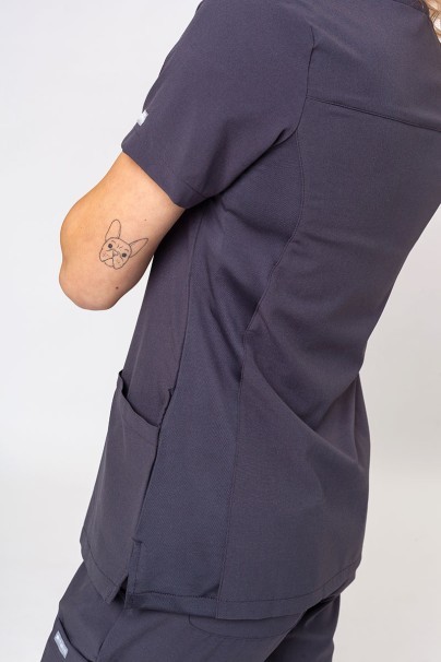 Women's Maevn Momentum scrubs set (Asymetric top, Jogger trousers) pewter-7