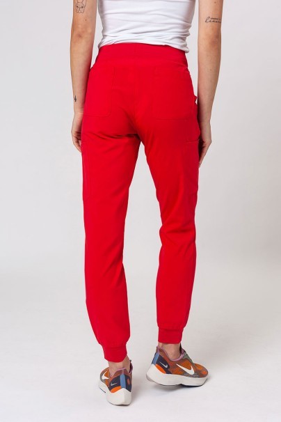 Women's Maevn Momentum scrubs set (Asymetric top, Jogger trousers) red-10