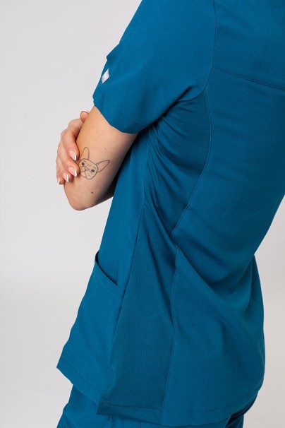 Women's Maevn Momentum scrubs set (Asymetric top, Jogger trousers) caraibbean blue-6