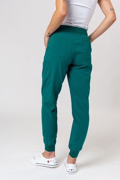 Women's Maevn Momentum scrubs set (Asymetric top, Jogger trousers) hunter green-11