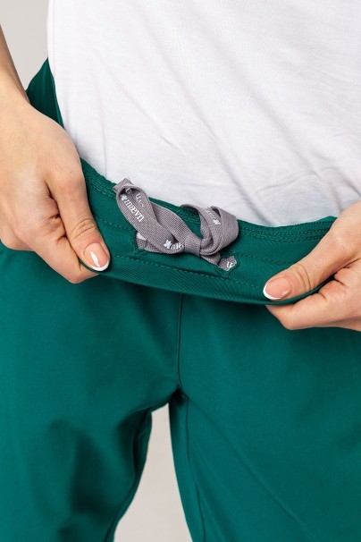 Women's Maevn Momentum scrubs set (Asymetric top, Jogger trousers) hunter green-12