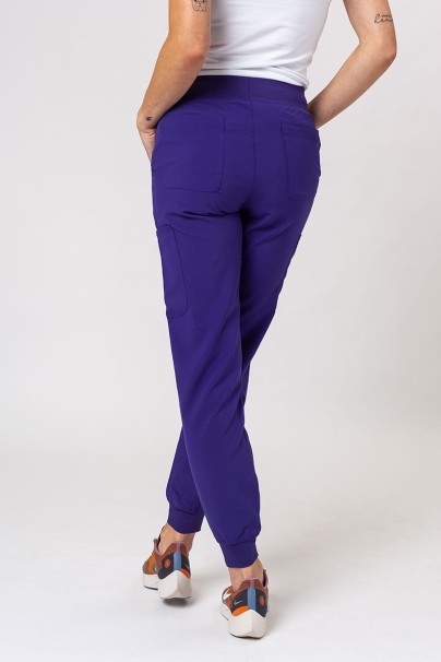 Women's Maevn Momentum scrubs set (Asymetric top, Jogger trousers) grape-13