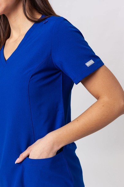 Women's Maevn Momentum scrubs set (Double V-neck top, 6-pocket trousers) galaxy blue-6