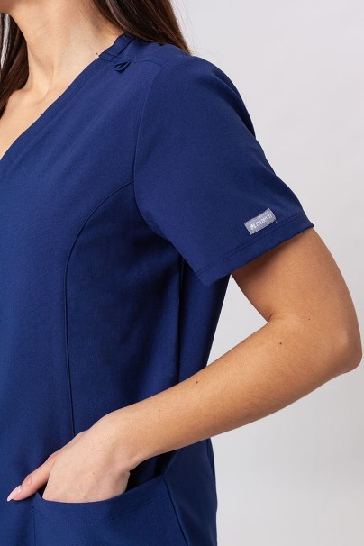 Women's Maevn Momentum scrubs set (Double V-neck top, 6-pocket trousers) navy-6