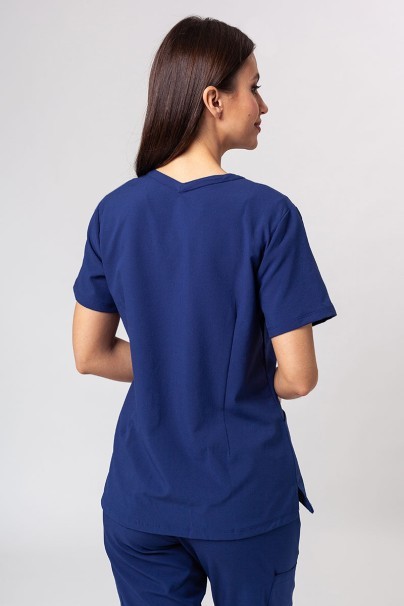 Women's Maevn Momentum scrubs set (Double V-neck top, 6-pocket trousers) navy-3
