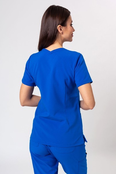 Women's Maevn Momentum scrubs set (Double V-neck top, 6-pocket trousers) royal blue-3