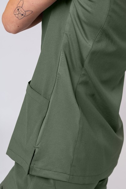 Women's Maevn Momentum scrubs set (Asymetric top, Jogger trousers) olive-6