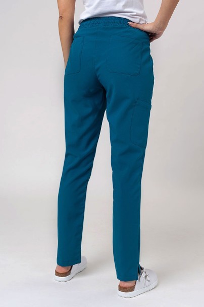 Women's Maevn Momentum scrubs set (Double V-neck top, 6-pocket trousers) caribbean blue-6