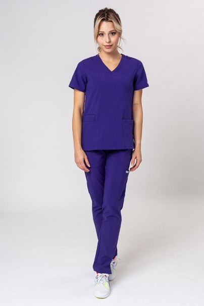 Women’s Maevn Momentum Double V-Neck scrub top grape-6