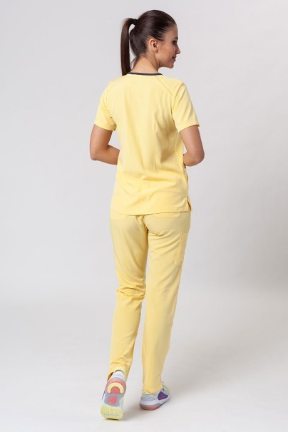 Women's Maevn Matrix Impulse Stylish scrubs set yellow-1