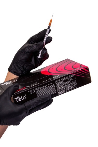 Velo Black powder-free nitrile gloves, 100 pcs-1