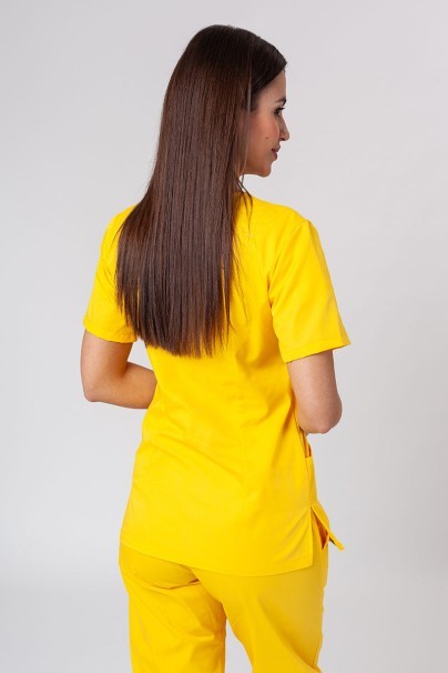 Women’s Sunrise Uniforms Basic Classic scrubs set (Light top, Regular trousers) yellow-3