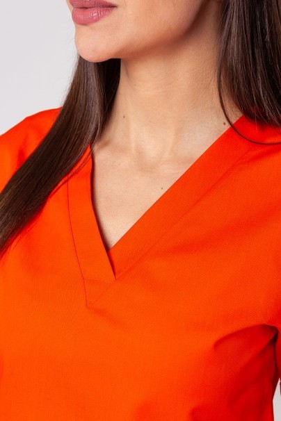 Women’s Sunrise Uniforms Basic Classic scrubs set (Light top, Regular trousers) orange-4