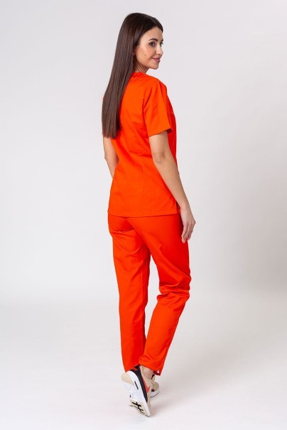 Women’s Sunrise Uniforms Basic Classic scrubs set (Light top, Regular trousers) orange-1