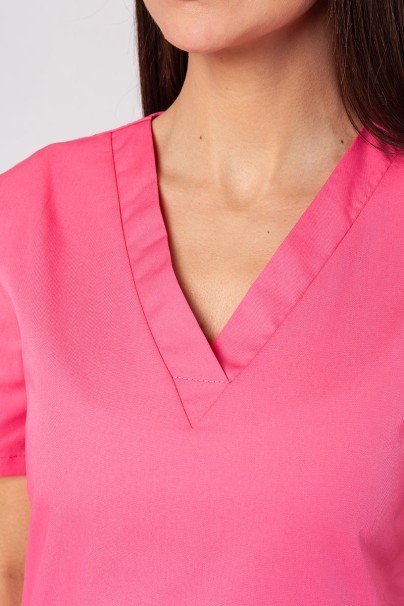 Women's Sunrise Uniforms Basic Light scrub top hot pink-2