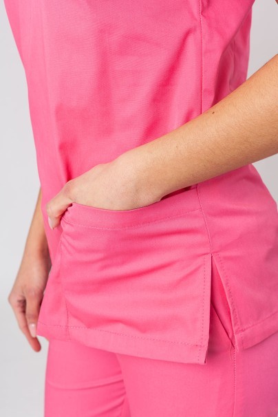 Women's Sunrise Uniforms Basic Light scrub top hot pink-4
