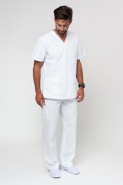 Men’s Cherokee Originals V-neck scrub top white-5